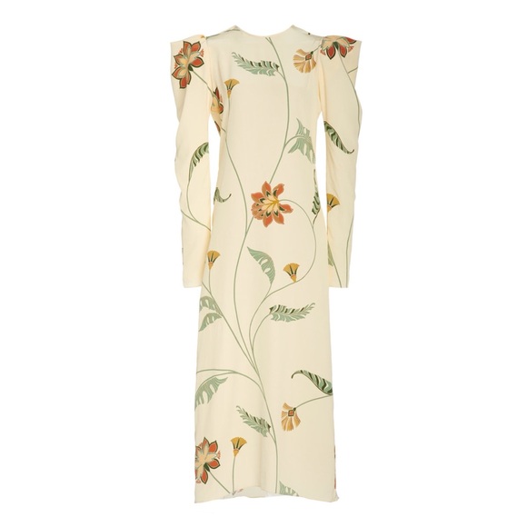 Johanna Ortiz Splashing Flowers Silk Dress - Picture 3 of 4